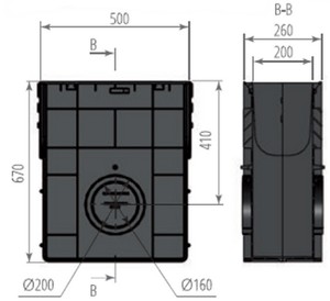 Пескоуловитель пластиковый ПП Norma DN200