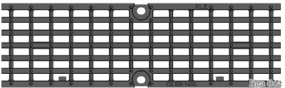 Решетка для лотка BGF-Z DN100 H100, кл. E