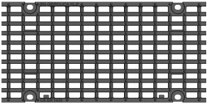 Решетка для лотка BGF-Z DN200 H100, кл. E