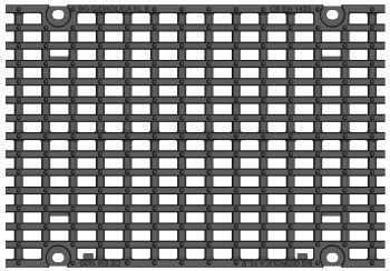 Решетка для лотка BGZ-S DN300 №10-0, кл. E